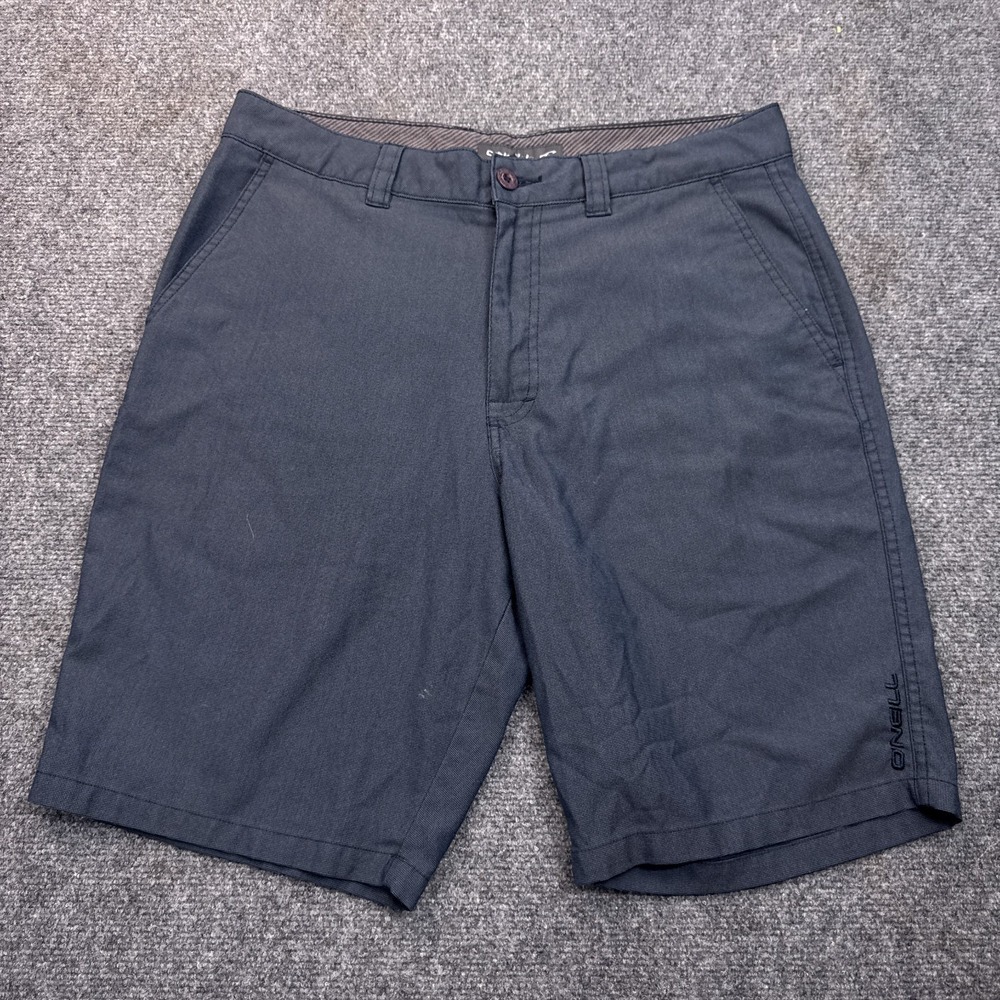 Oneill Chino Shorts Mens Size 32 Gray Blue Skate Surf Y2K Casual